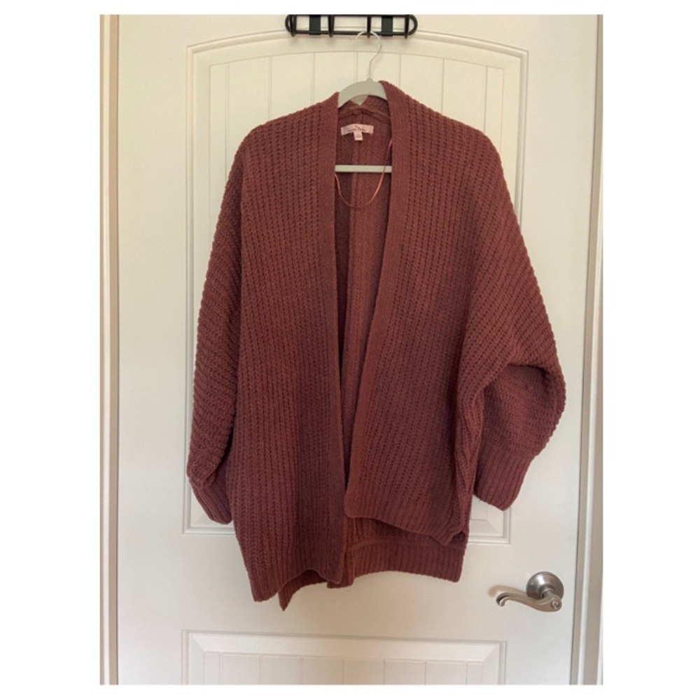 Super Soft Rust Oversized Knit Cardigan